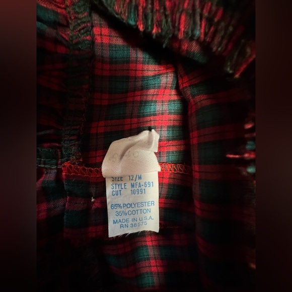 Vintage Christmas Plaid Dress set - Picture 4 of 5